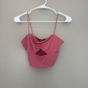 HYFVE pink crop top